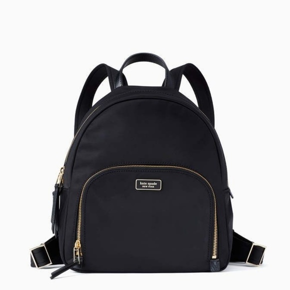 kate spade black nylon backpack